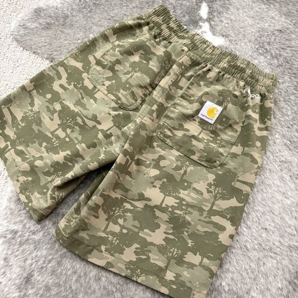 Kids Camo Carhartt Pull On Shorts - Picture 4 of 12